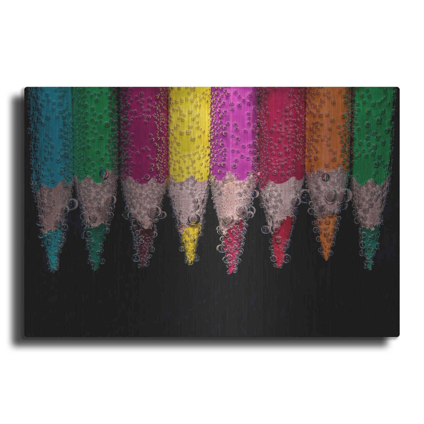 Luxe Metal Art 'Bubbly' by Epic Portfolio, Metal Wall Art