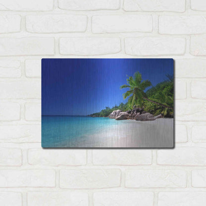 Luxe Metal Art 'Caribbean Paradise ' by Epic Portfolio, Metal Wall Art,16x12