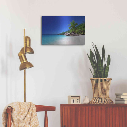 Luxe Metal Art 'Caribbean Paradise ' by Epic Portfolio, Metal Wall Art,24x16