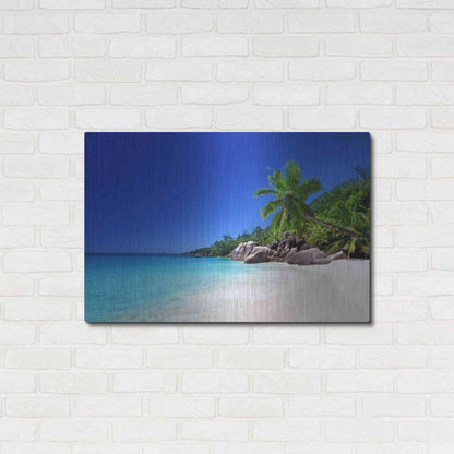 Luxe Metal Art 'Caribbean Paradise ' by Epic Portfolio, Metal Wall Art,36x24