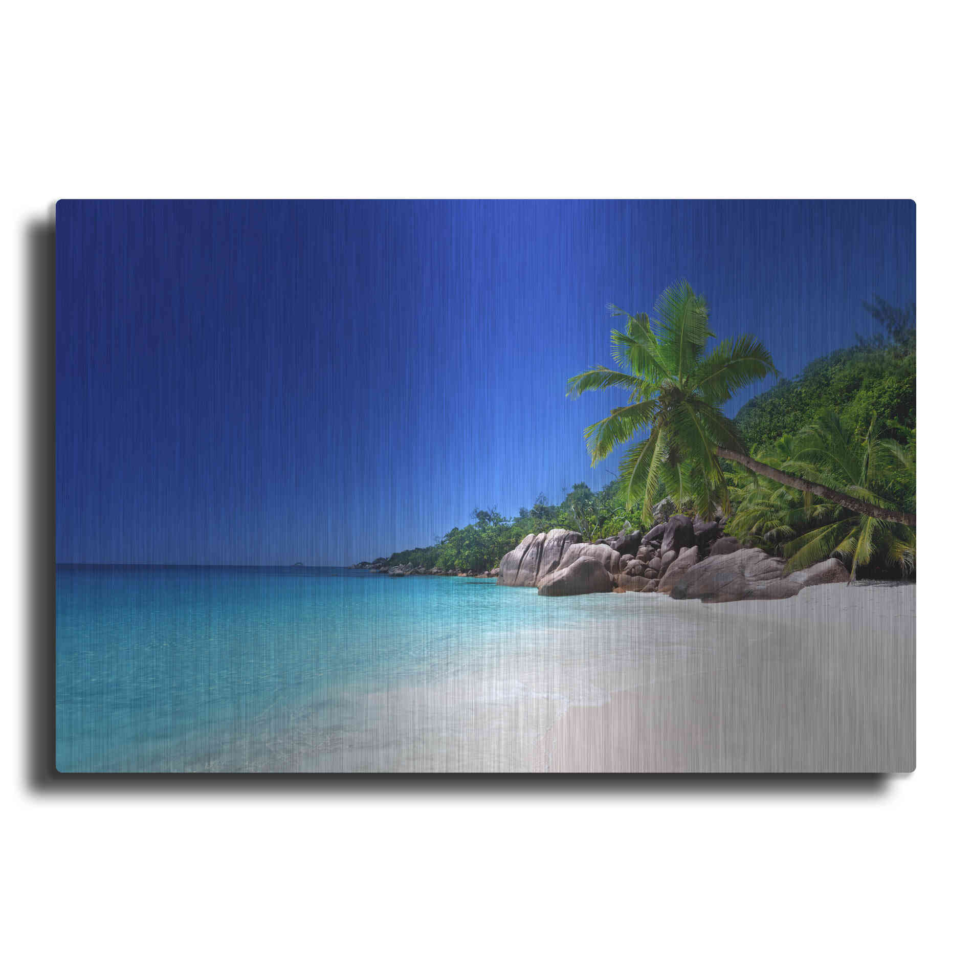 Luxe Metal Art 'Caribbean Paradise ' by Epic Portfolio, Metal Wall Art
