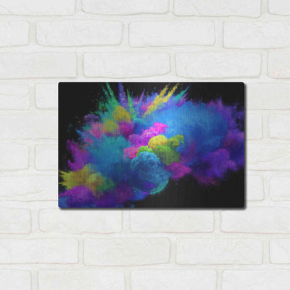 Luxe Metal Art 'Colorful Avalanche' by Epic Portfolio, Metal Wall Art,16x12
