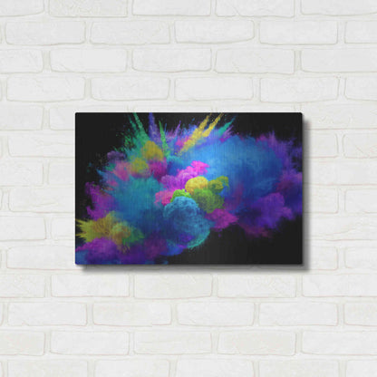 Luxe Metal Art 'Colorful Avalanche' by Epic Portfolio, Metal Wall Art,24x16