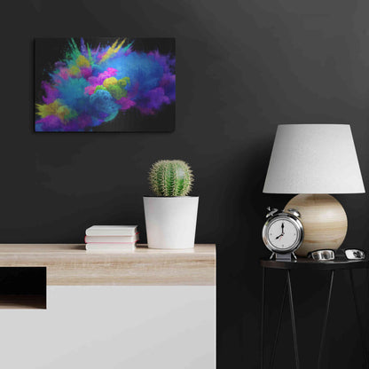 Luxe Metal Art 'Colorful Avalanche' by Epic Portfolio, Metal Wall Art,24x16