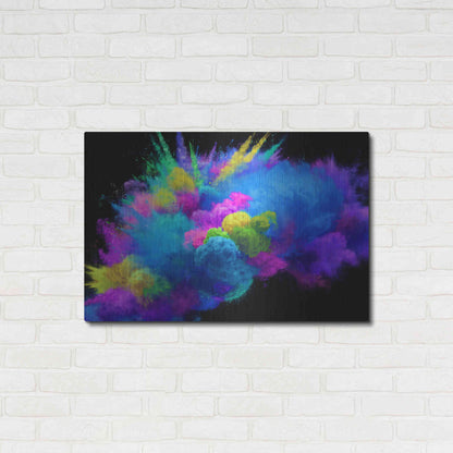 Luxe Metal Art 'Colorful Avalanche' by Epic Portfolio, Metal Wall Art,36x24