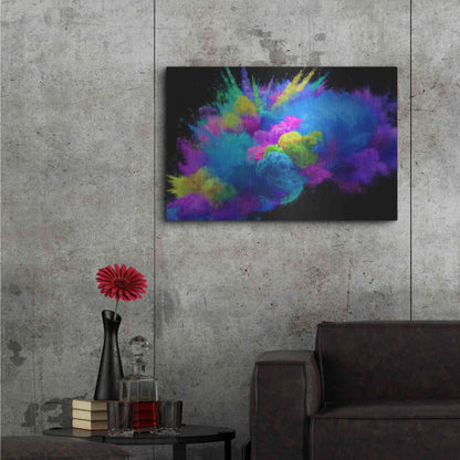 Luxe Metal Art 'Colorful Avalanche' by Epic Portfolio, Metal Wall Art,36x24