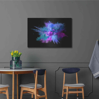 Luxe Metal Art 'Colorful Big Bang' by Epic Portfolio, Metal Wall Art,36x24