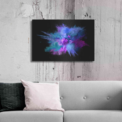 Luxe Metal Art 'Colorful Big Bang' by Epic Portfolio, Metal Wall Art,36x24