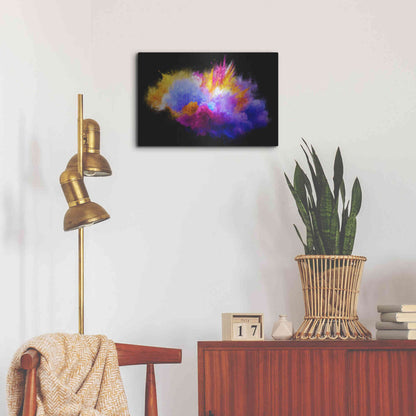 Luxe Metal Art 'Colorful Eruption ' by Epic Portfolio, Metal Wall Art,24x16