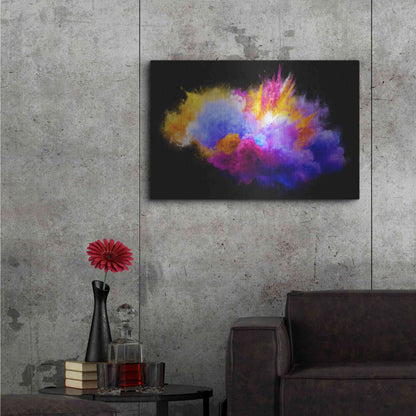 Luxe Metal Art 'Colorful Eruption ' by Epic Portfolio, Metal Wall Art,36x24