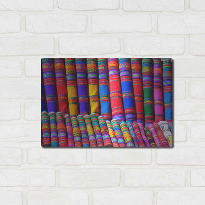 Luxe Metal Art 'Colors of the world' by Epic Portfolio, Metal Wall Art,16x12