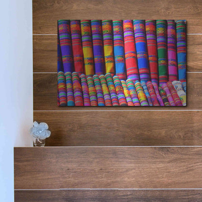 Luxe Metal Art 'Colors of the world' by Epic Portfolio, Metal Wall Art,16x12