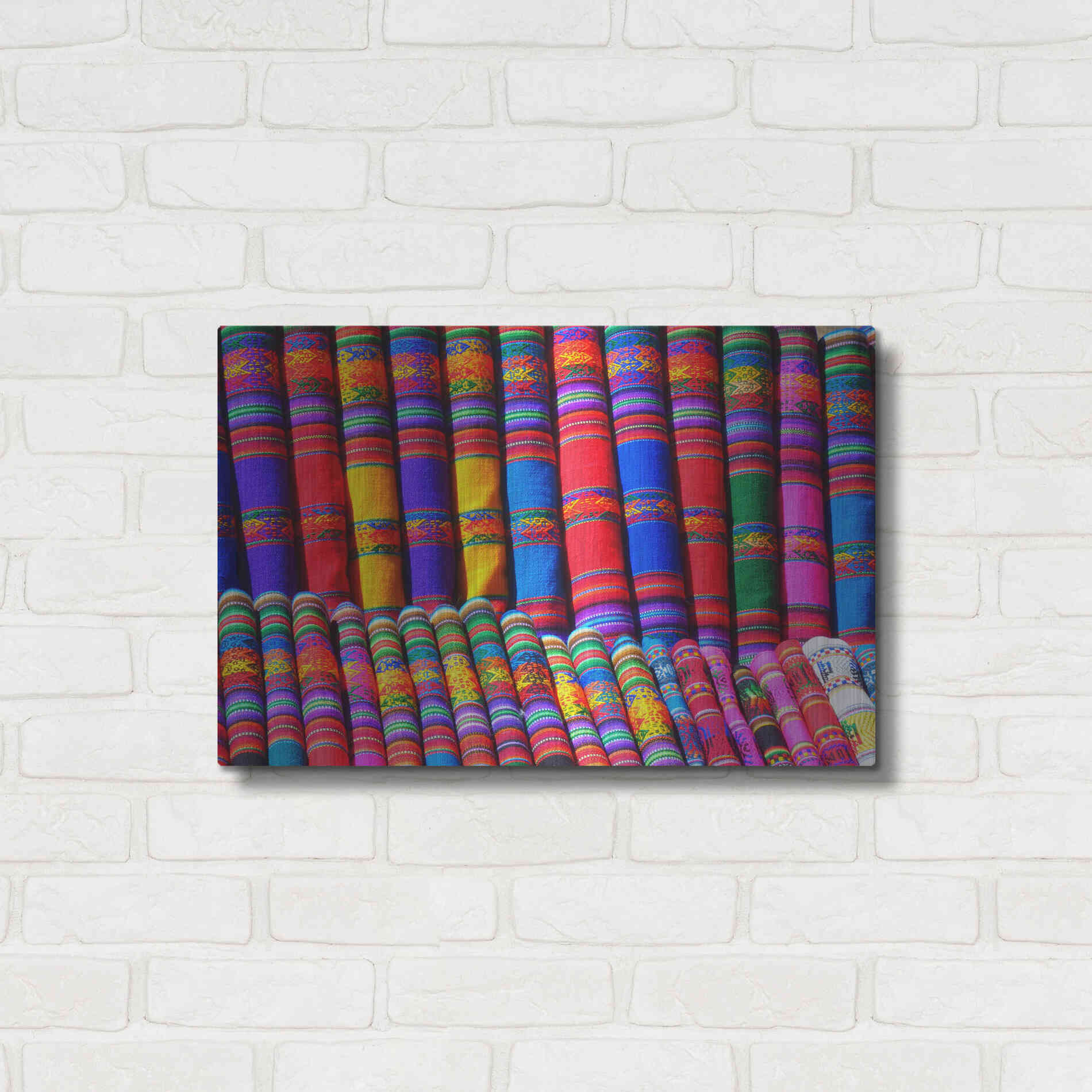 Luxe Metal Art 'Colors of the world' by Epic Portfolio, Metal Wall Art,24x16