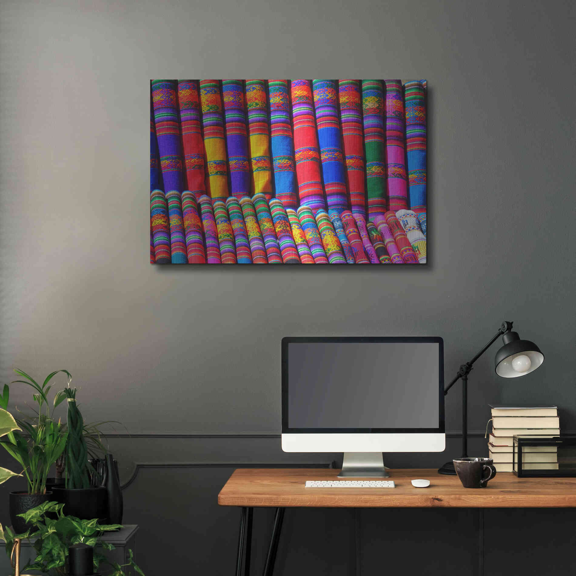 Luxe Metal Art 'Colors of the world' by Epic Portfolio, Metal Wall Art,36x24