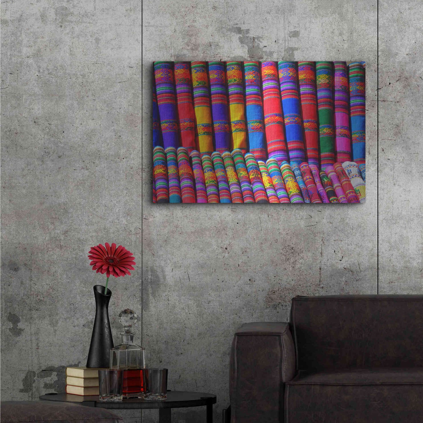 Luxe Metal Art 'Colors of the world' by Epic Portfolio, Metal Wall Art,36x24