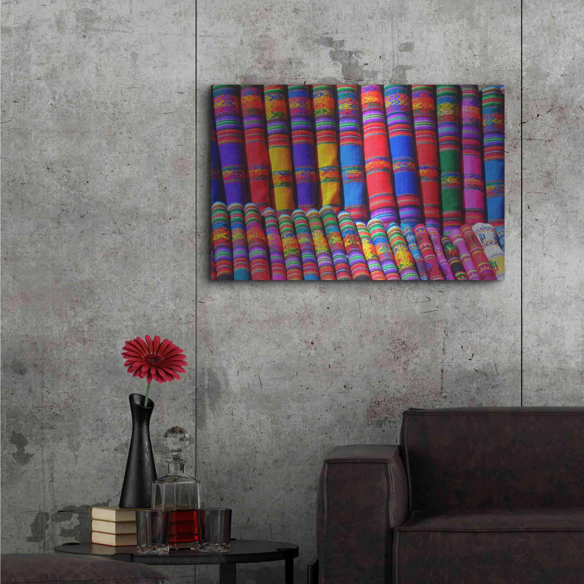 Luxe Metal Art 'Colors of the world' by Epic Portfolio, Metal Wall Art,36x24