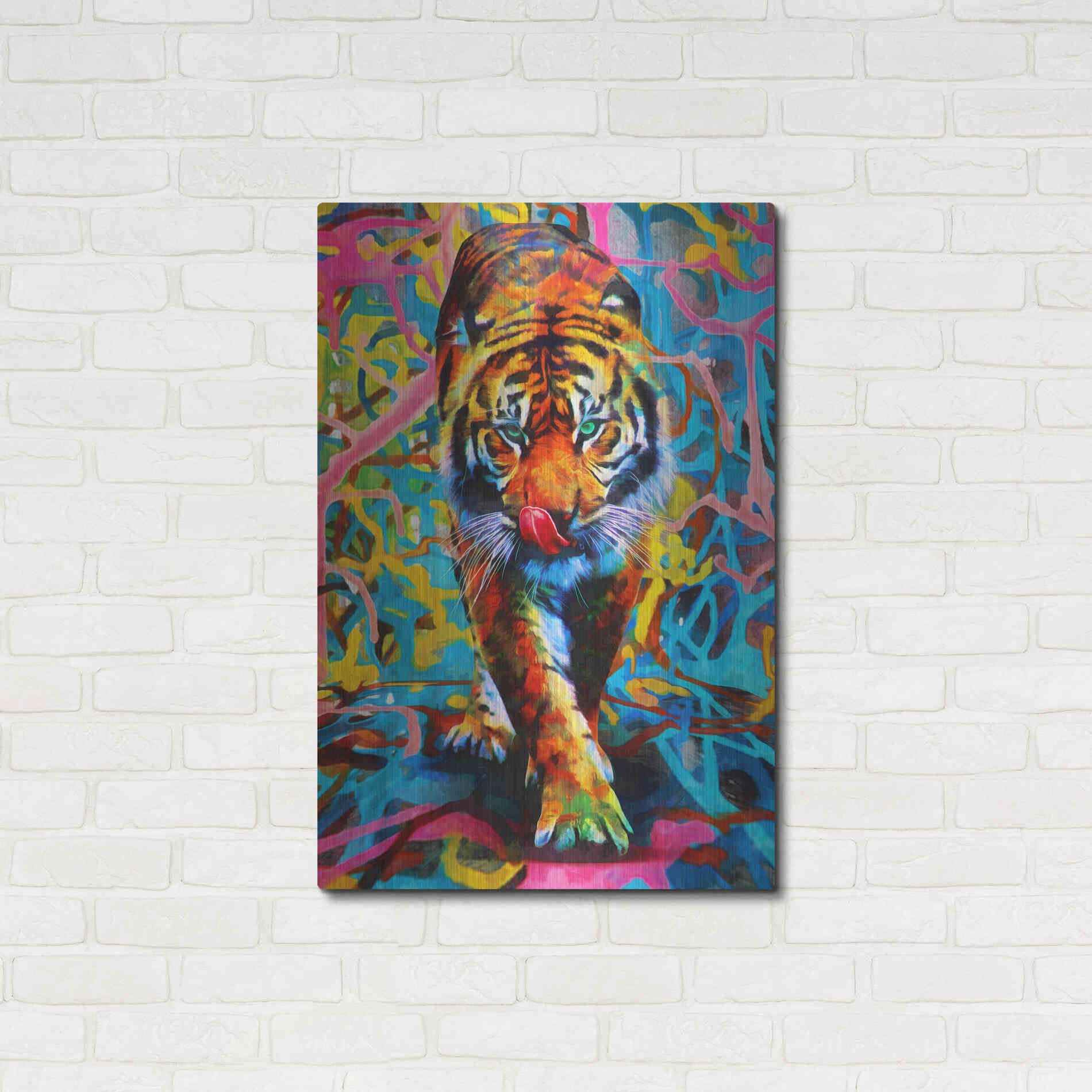 Luxe Metal Art 'Cotton Candy Cobwebs' by Epic Portfolio, Metal Wall Art,24x36