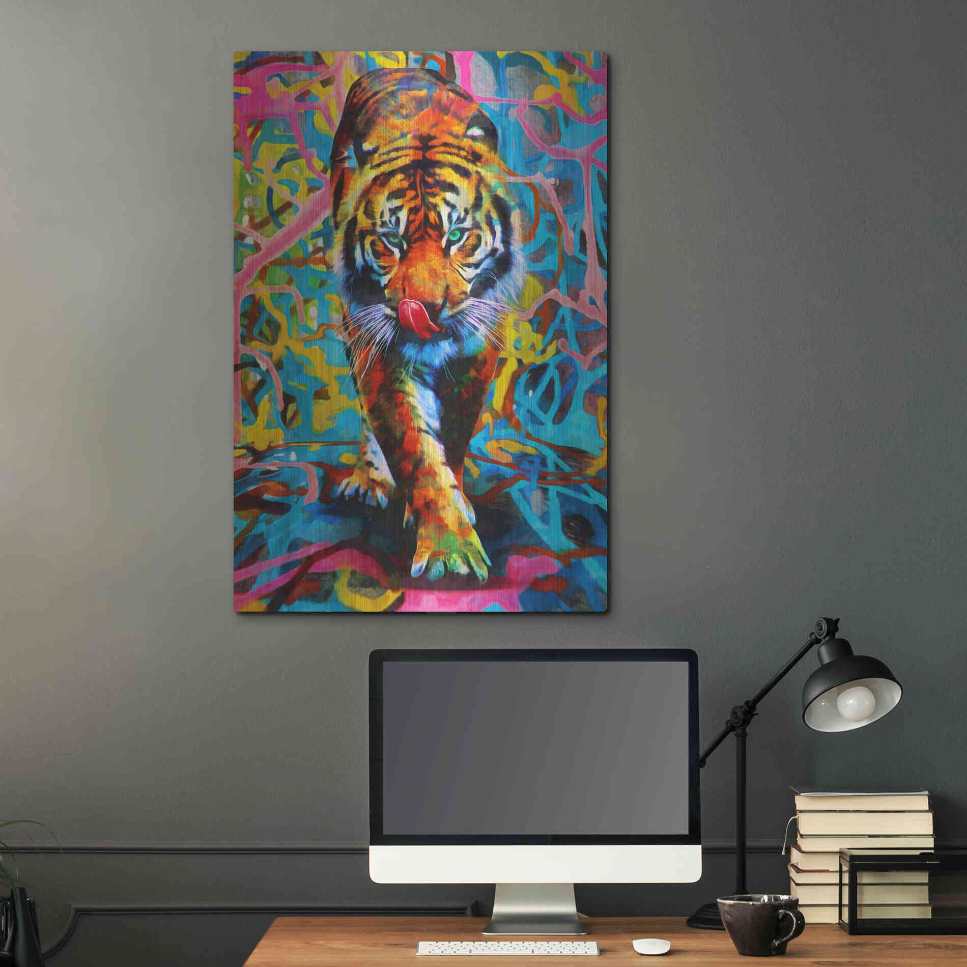 Luxe Metal Art 'Cotton Candy Cobwebs' by Epic Portfolio, Metal Wall Art,24x36