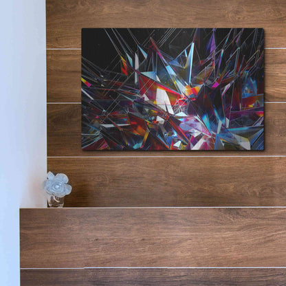 Luxe Metal Art 'Cristalino' by Epic Portfolio, Metal Wall Art,16x12