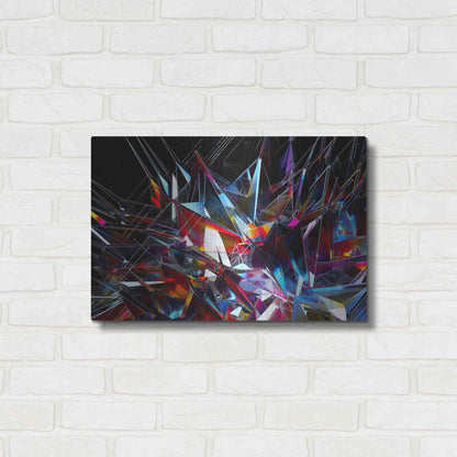 Luxe Metal Art 'Cristalino' by Epic Portfolio, Metal Wall Art,24x16