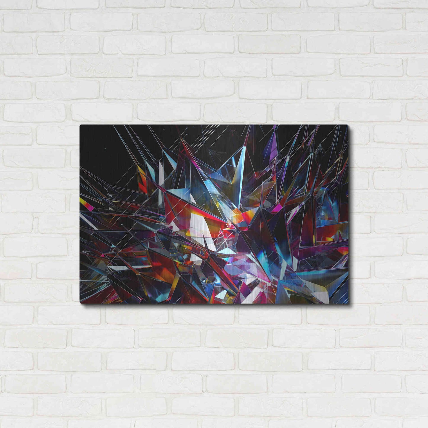 Luxe Metal Art 'Cristalino' by Epic Portfolio, Metal Wall Art,36x24