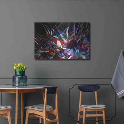 Luxe Metal Art 'Cristalino' by Epic Portfolio, Metal Wall Art,36x24