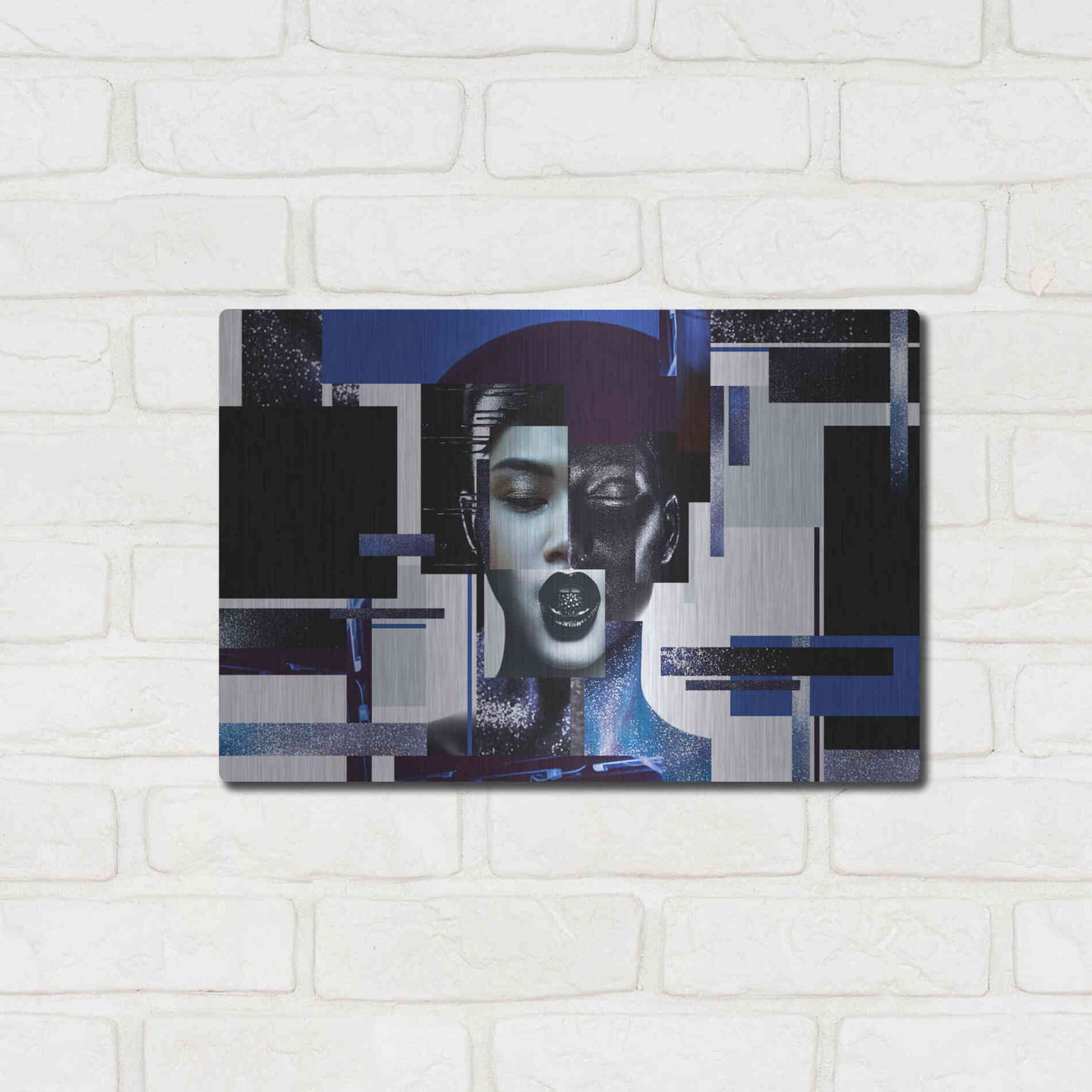 Luxe Metal Art 'Deconstructed Beauty' by Epic Portfolio, Metal Wall Art,16x12