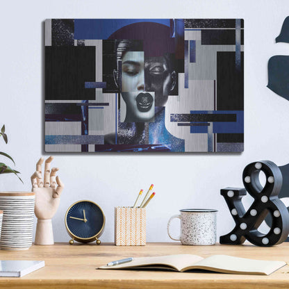 Luxe Metal Art 'Deconstructed Beauty' by Epic Portfolio, Metal Wall Art,16x12