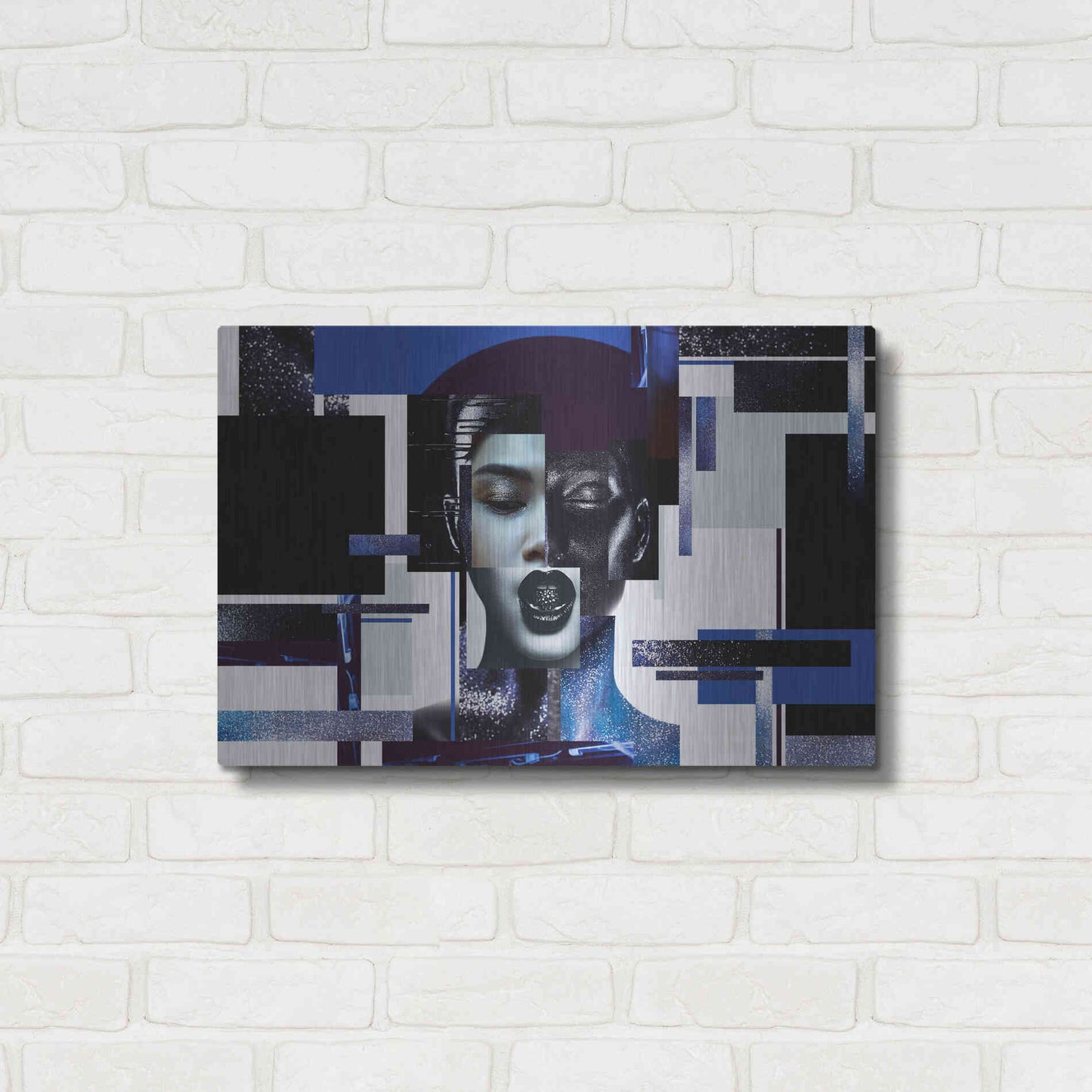 Luxe Metal Art 'Deconstructed Beauty' by Epic Portfolio, Metal Wall Art,24x16