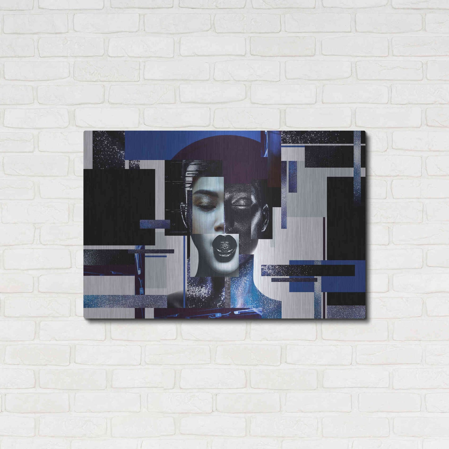 Luxe Metal Art 'Deconstructed Beauty' by Epic Portfolio, Metal Wall Art,36x24