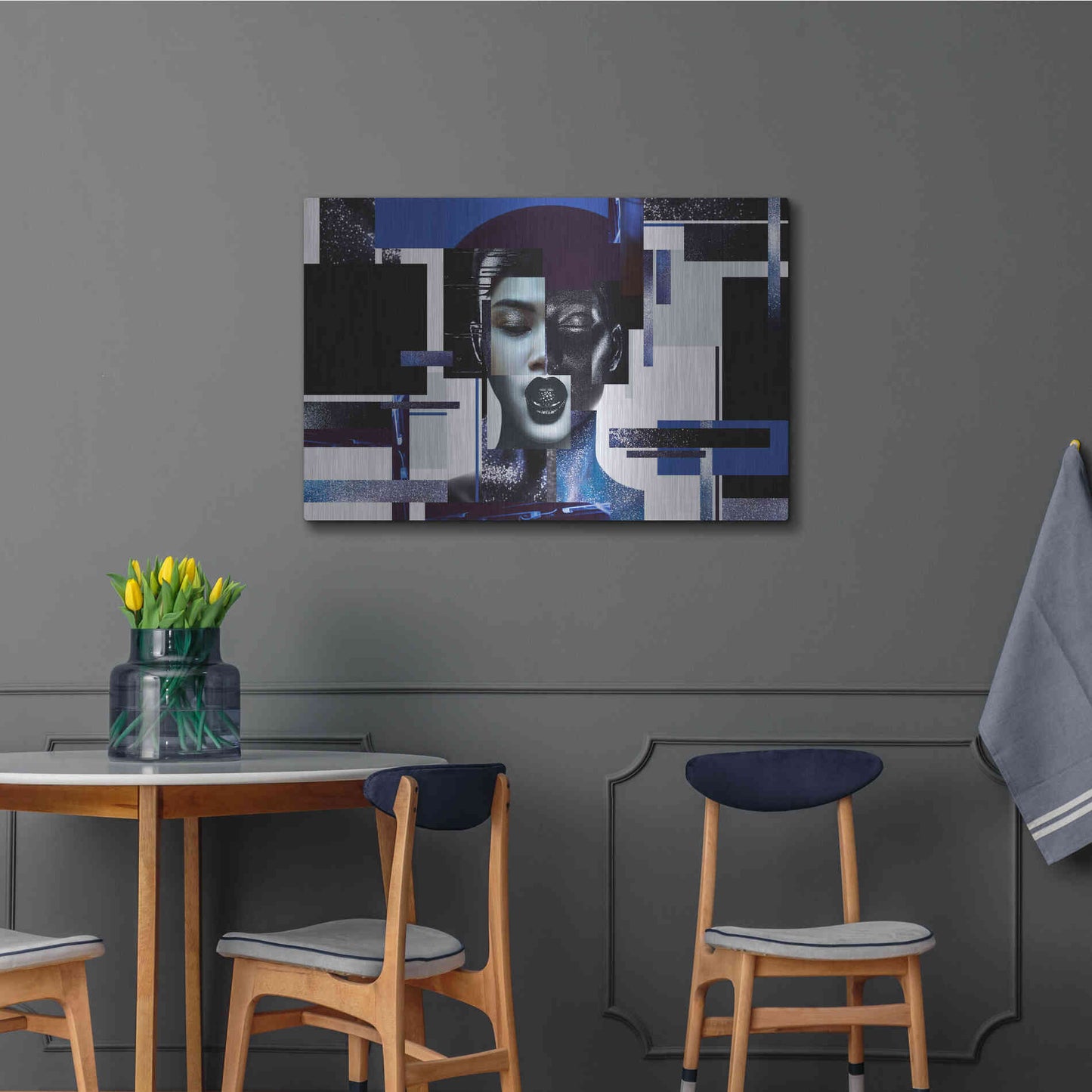 Luxe Metal Art 'Deconstructed Beauty' by Epic Portfolio, Metal Wall Art,36x24