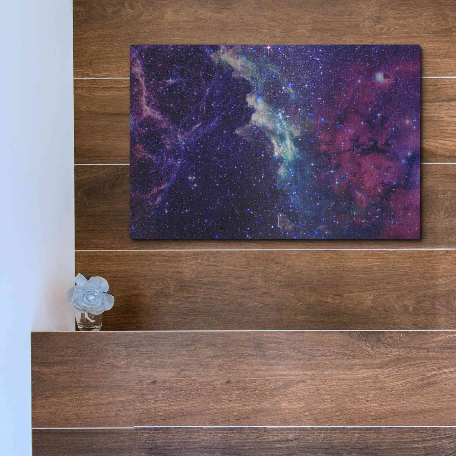 Luxe Metal Art 'Deep Space' by Epic Portfolio, Metal Wall Art,16x12