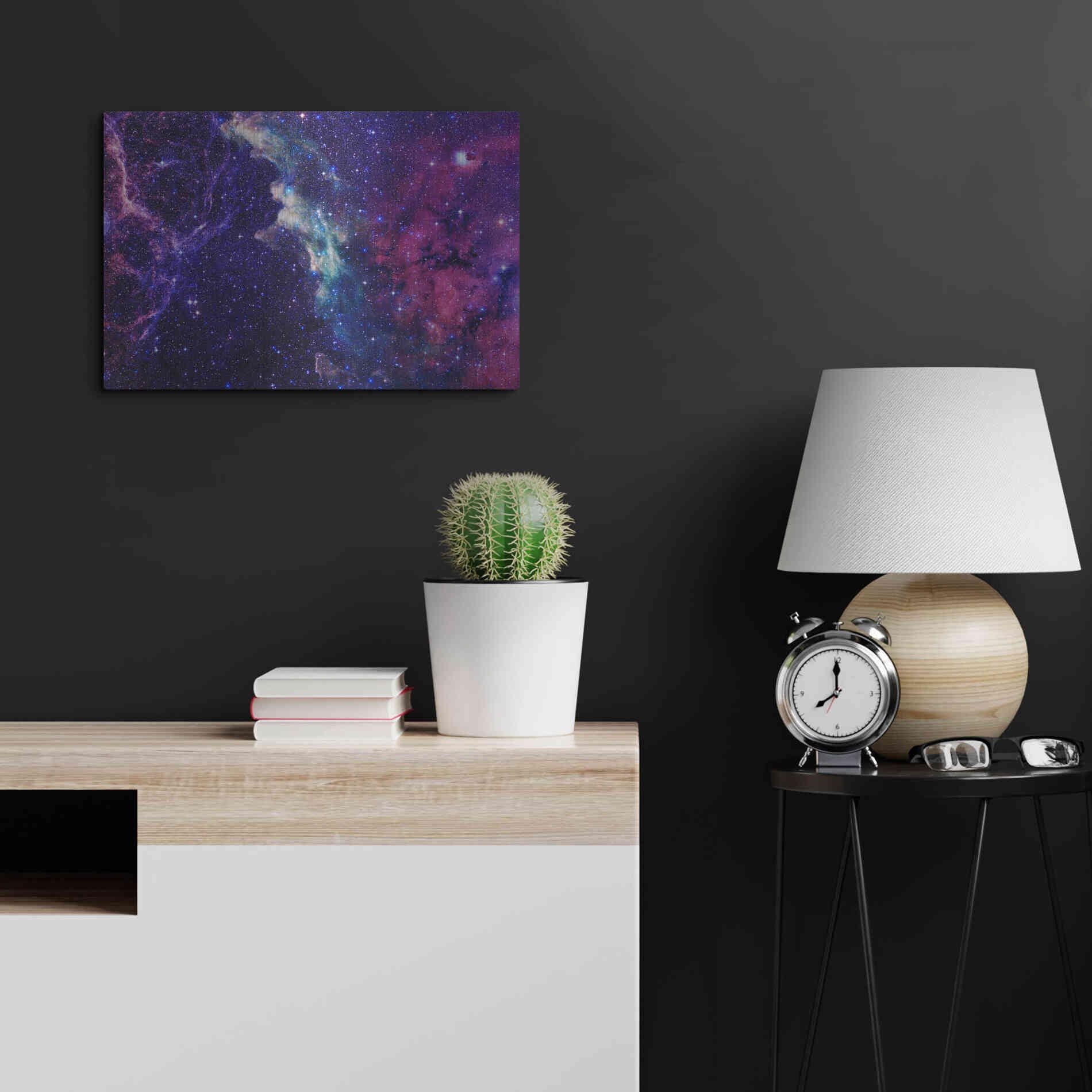 Luxe Metal Art 'Deep Space' by Epic Portfolio, Metal Wall Art,24x16