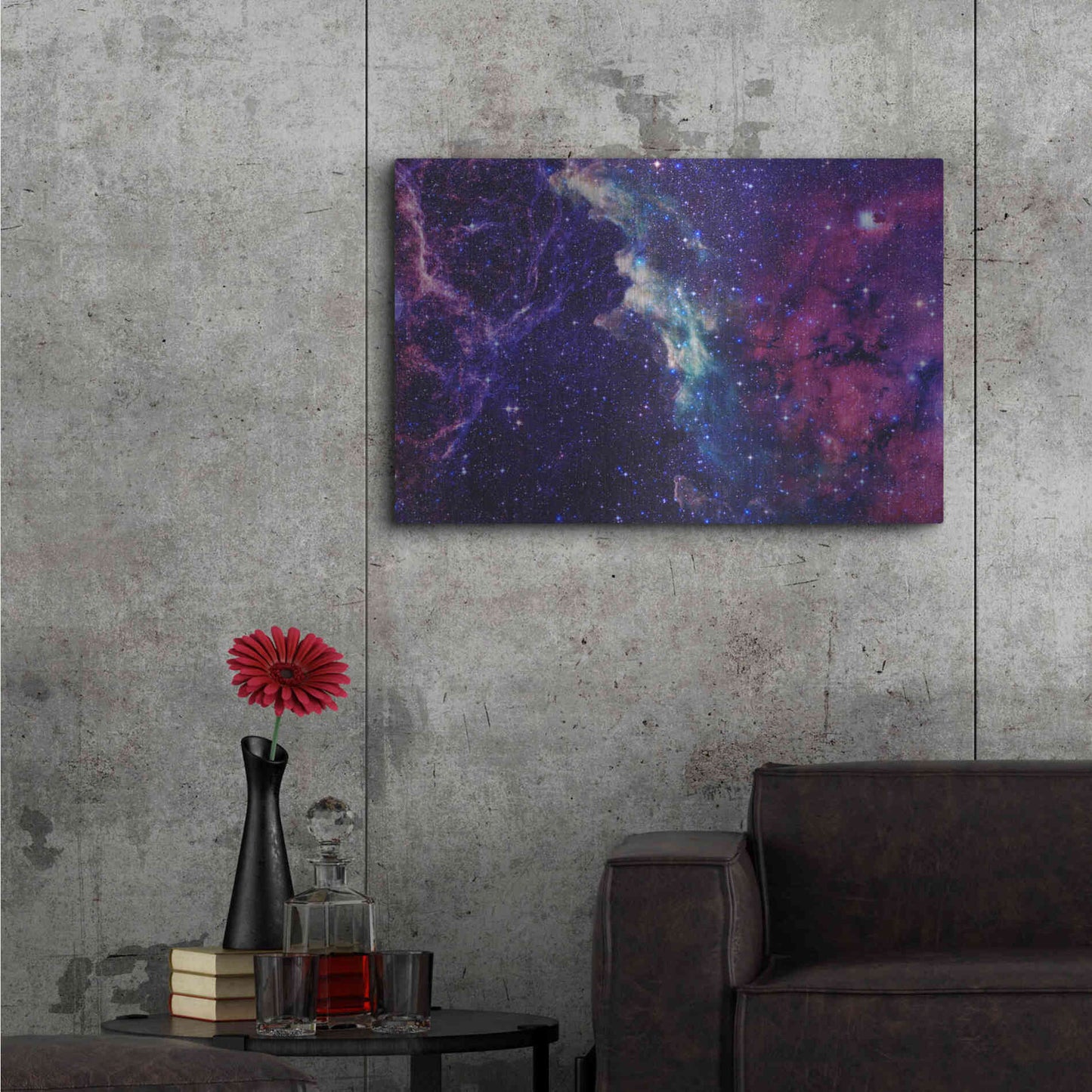 Luxe Metal Art 'Deep Space' by Epic Portfolio, Metal Wall Art,36x24