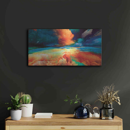 Luxe Metal Art 'Emotional Anger' by Epic Portfolio, Metal Wall Art,24x12