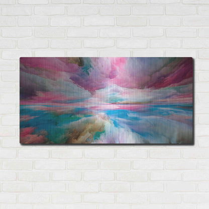 Luxe Metal Art 'Emotional Madness' by Epic Portfolio, Metal Wall Art,48x24