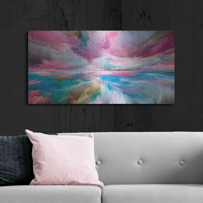 Luxe Metal Art 'Emotional Madness' by Epic Portfolio, Metal Wall Art,48x24