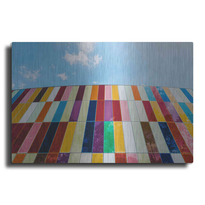 Luxe Metal Art 'Glass Rainbow' by Epic Portfolio, Metal Wall Art