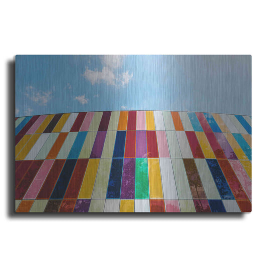 Luxe Metal Art 'Glass Rainbow' by Epic Portfolio, Metal Wall Art
