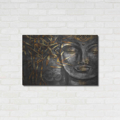 Luxe Metal Art 'Golden Budha' by Epic Portfolio, Metal Wall Art,36x24