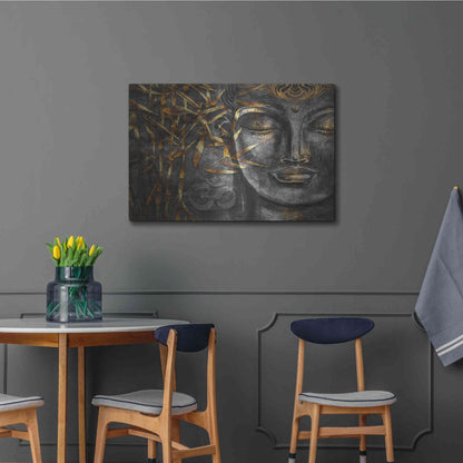 Luxe Metal Art 'Golden Budha' by Epic Portfolio, Metal Wall Art,36x24