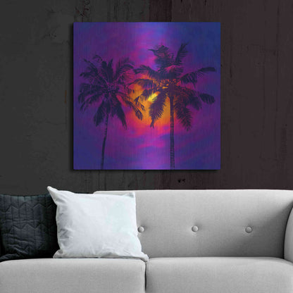 Luxe Metal Art 'Good Night Florida' by Epic Portfolio, Metal Wall Art,36x36