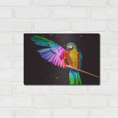 Luxe Metal Art 'Hitchhiker' by Epic Portfolio, Metal Wall Art,16x12
