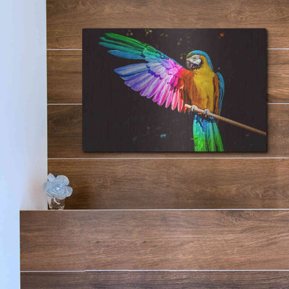 Luxe Metal Art 'Hitchhiker' by Epic Portfolio, Metal Wall Art,16x12