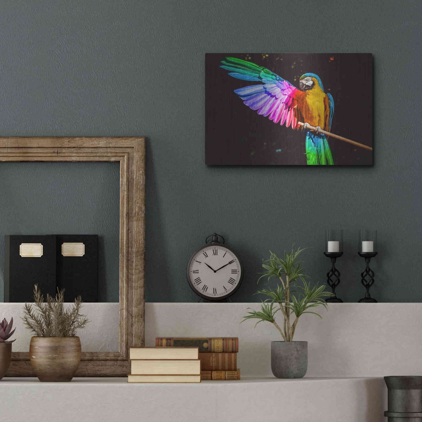 Luxe Metal Art 'Hitchhiker' by Epic Portfolio, Metal Wall Art,16x12