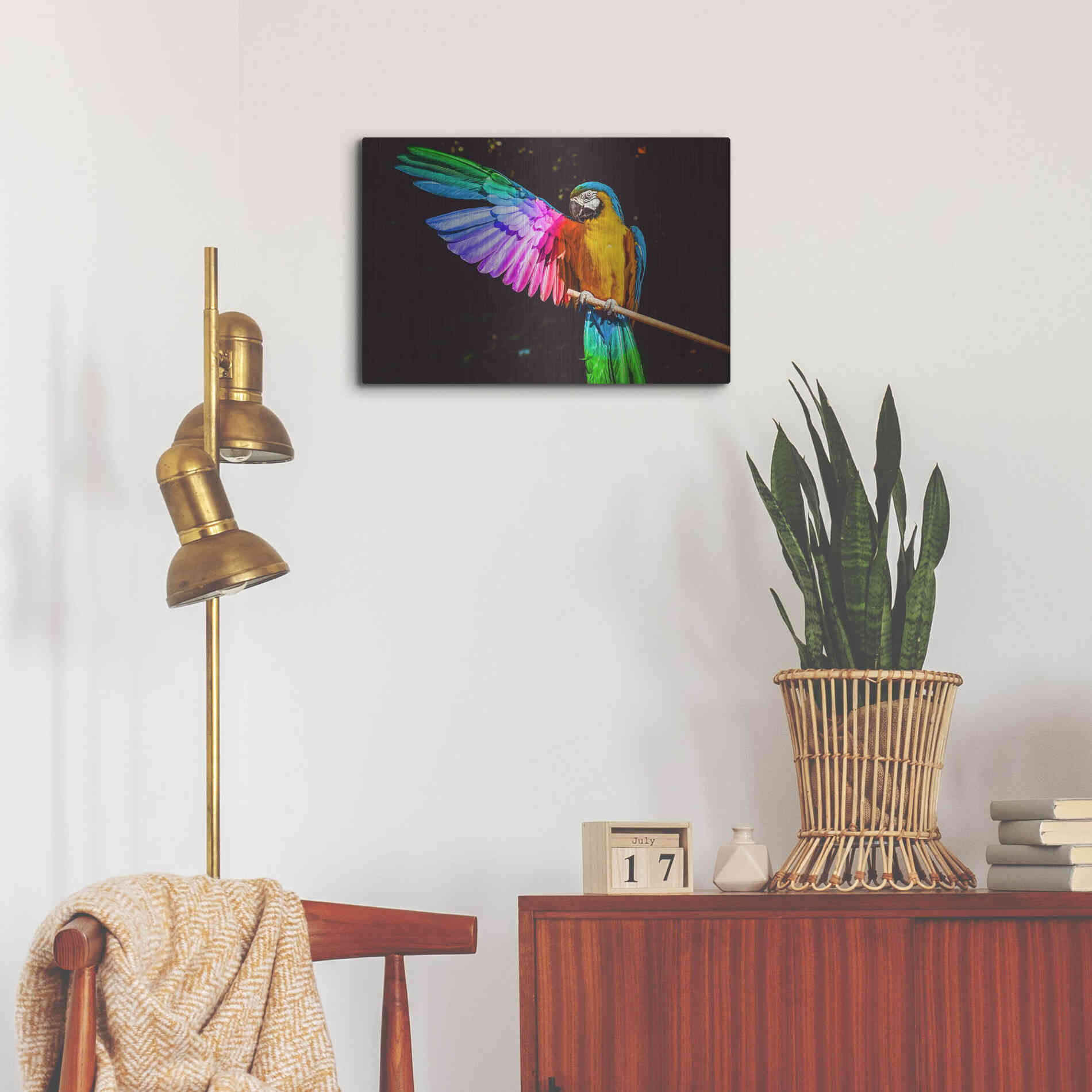 Luxe Metal Art 'Hitchhiker' by Epic Portfolio, Metal Wall Art,24x16