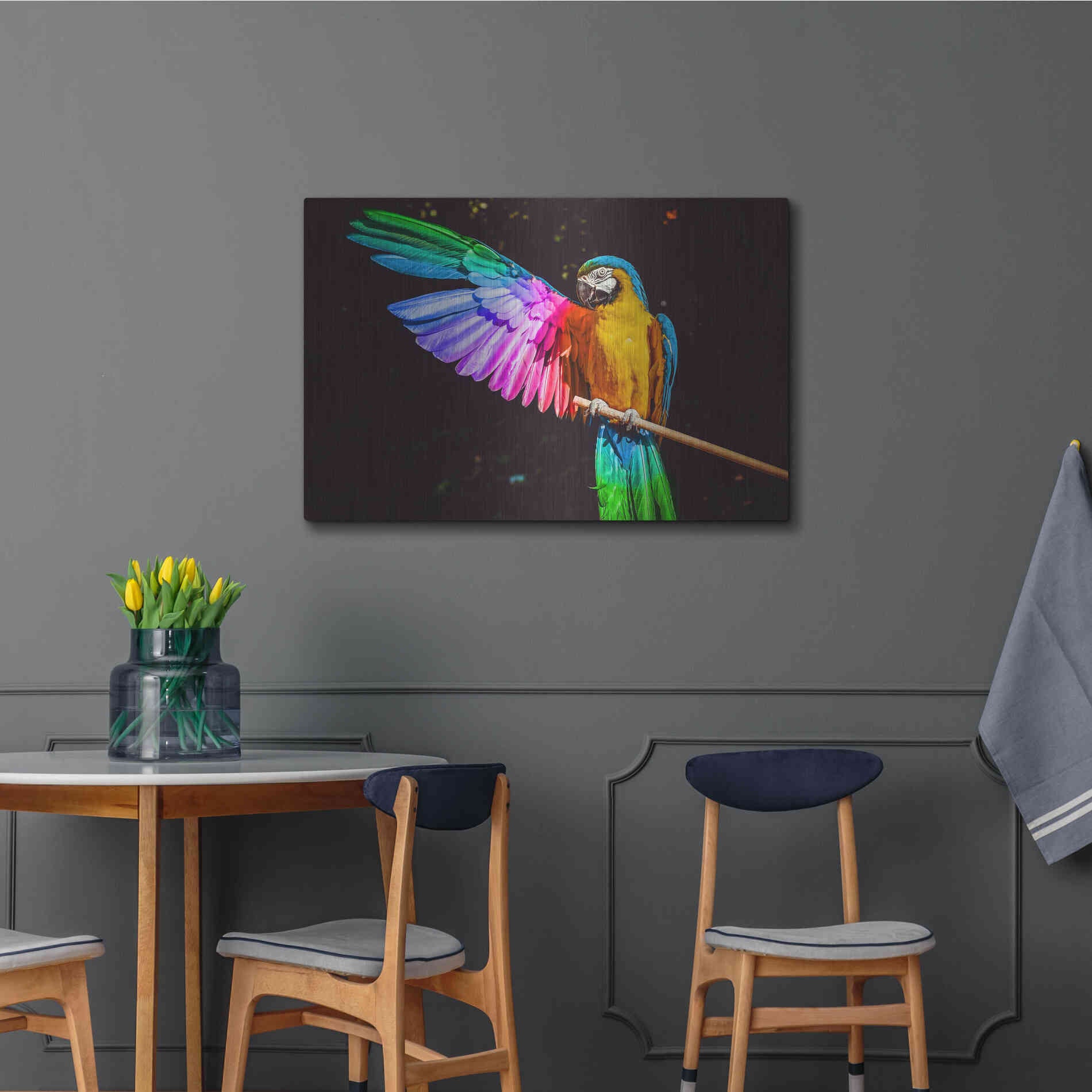 Luxe Metal Art 'Hitchhiker' by Epic Portfolio, Metal Wall Art,36x24