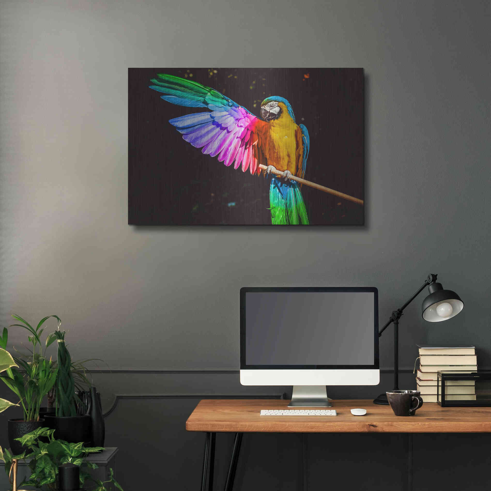 Luxe Metal Art 'Hitchhiker' by Epic Portfolio, Metal Wall Art,36x24