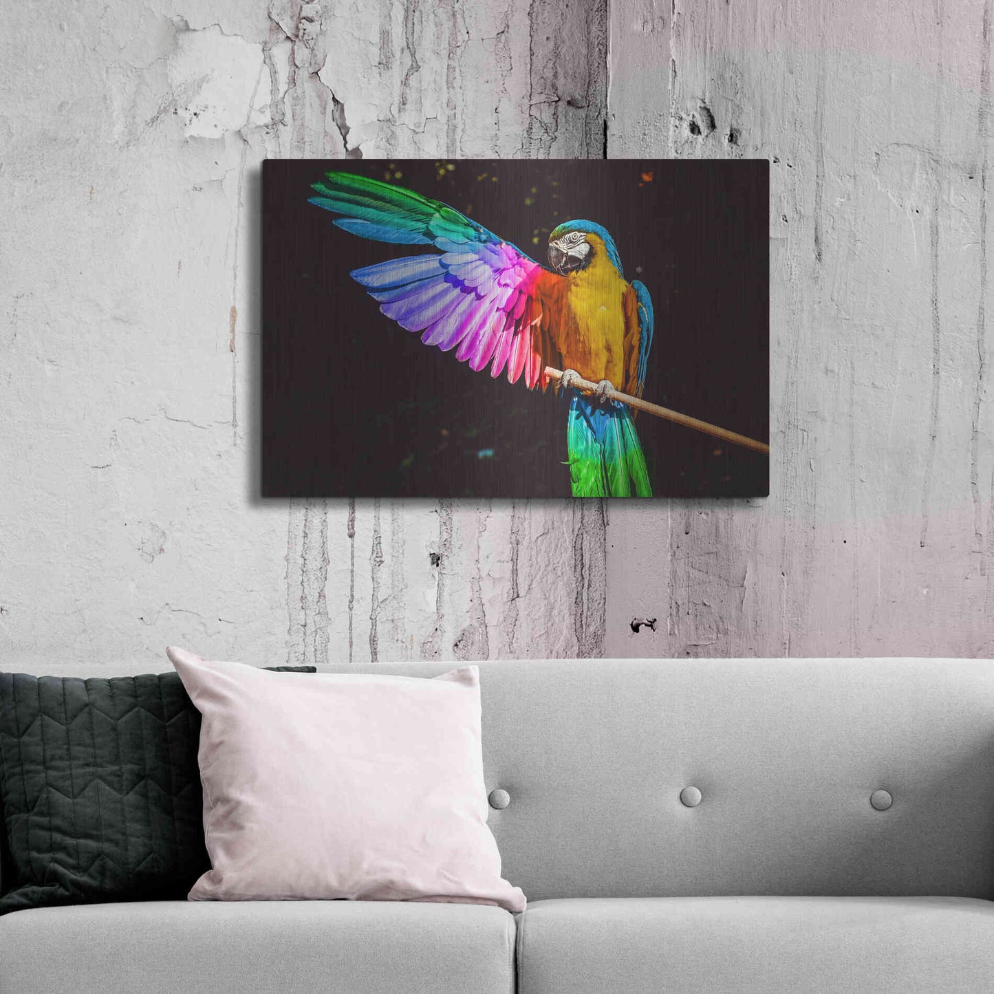 Luxe Metal Art 'Hitchhiker' by Epic Portfolio, Metal Wall Art,36x24