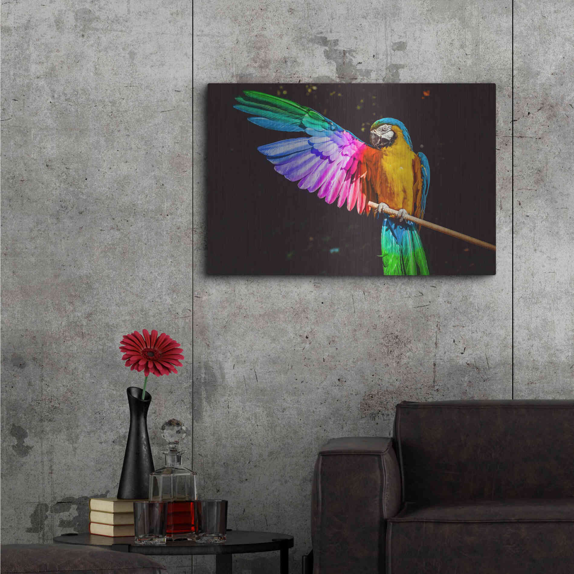 Luxe Metal Art 'Hitchhiker' by Epic Portfolio, Metal Wall Art,36x24
